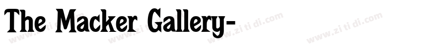 The Macker Gallery字体转换